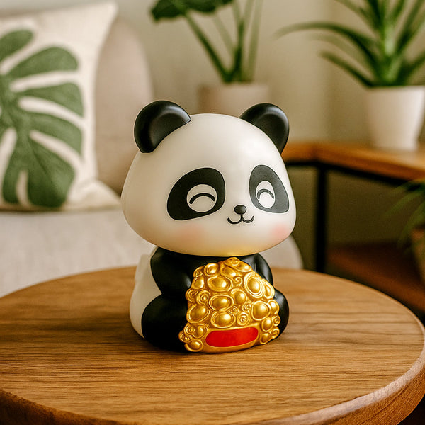 Solar Powered Moving Panda Car Dashboard Decoration – 1 Pc