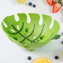 Supermom Leaf-Shaped Plastic Fruit Basket (1 Pc)