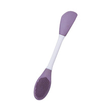 Double-Headed Silicone Mask Brush – Facial Cleansing & Mask Application Tool (1 Pc)