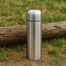 Vacuum Flask Without Cover, 18/8 Stainless Steel | Hot and Cold Water Bottle with Push-Down Lid | Double Walled Stainless Steel Bottle for Travel, Home, Office, School, Picnic (750 ML / Without Cover)