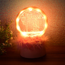 Romantic Round Love Couple Decorative Showpiece (1 Pc)