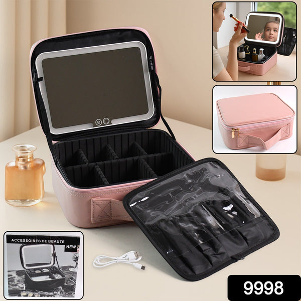 Premium LED Light Makeup Organizer Box (1 Pc / Mix Color)